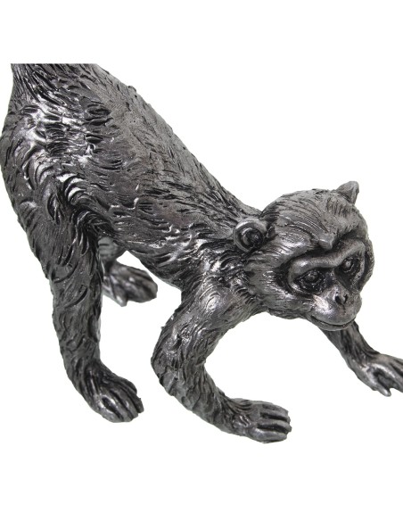 FIGURA MONO RESINA DORADA 12X6X26