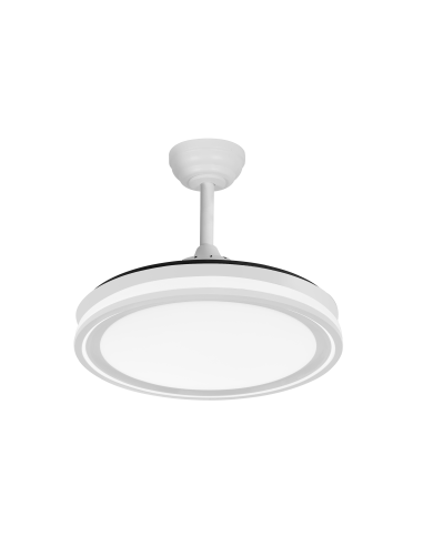 Ventilador Dc Bandido 59w Blanco 4aspas 107d 5900lm 3500-4000-6500k 