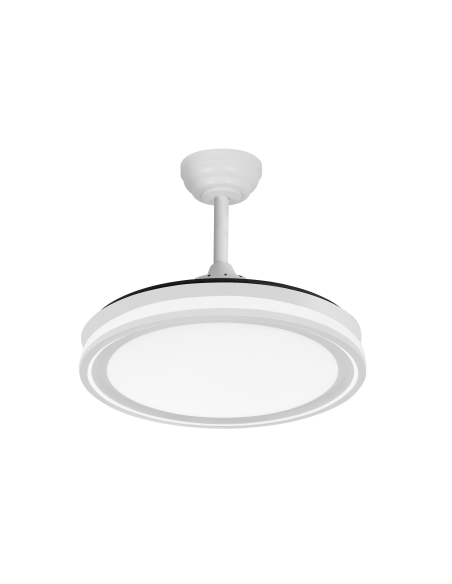 Ventilador Dc Bandido 59w Blanco 4aspas 107d 5900lm 3500-4000-6500k 