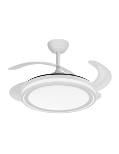 Ventilador Dc Bandido 59w Blanco 4aspas 107d 5900lm 3500-4000-6500k  2