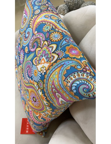Cojín multicolor azul 45*45cm
