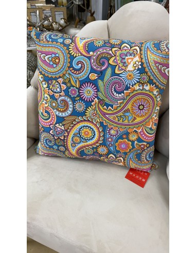 Cojín multicolor azul 45*45cm