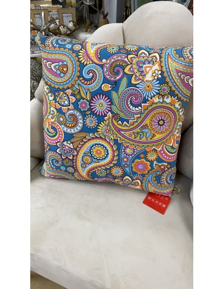 Cojín multicolor azul 45*45cm