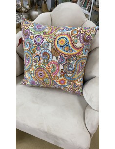 Cojín multicolor blanco 45*45cm 2