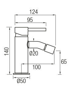LIKE GRIFO BIDET ORO TITANIO 2