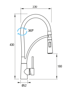 NESSY GRIFO COCINA CROMO 2