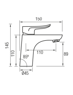 SAYRO GRIFO LAVABO NEGRO 2