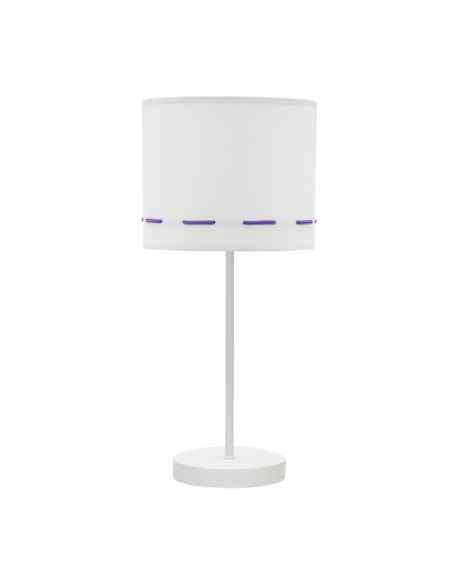 Sobre Mesa Trazos 1xe14 Lila 42x17x17 Cm Fabrilamp | Decoración Leyv