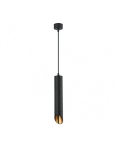 Colgante Nakhon 1xgu10 Negro/oro Regx5,3x5,3 Cm Fabrilamp | Decoraci