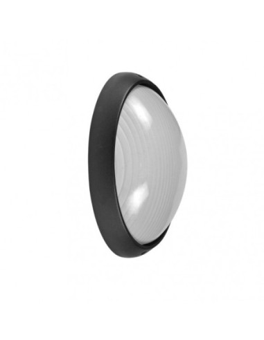 Aplique Ext. Aluminio Vega Peq.1xe27 Negro  10x22x14 Cm Ip44 Fabrila
