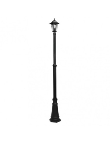 Farola Exterior Aluminio Auriga 1xe27 Negro Ip44 220x20x20 Cm  Regul