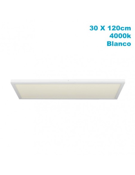 Panel Superf. 72w 4000k Tivoli Blanco 2,5x30x120cm 6120 Lm Fabrilamp