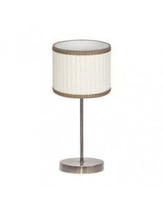Sobremesa Soprano 1xe14 Cuero/beis 44x17x17 Cm Fabrilamp | Decoració