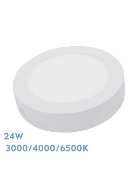 Downlight Superf.diorita 24w 3000k-4000k-6500k Blanco 2160lm 3,5x29x