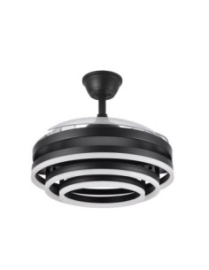 Ventilador 72w Dc Kai Negro 3 Aspas Transp. 6Vel. 3 Colores 43/58x50 2