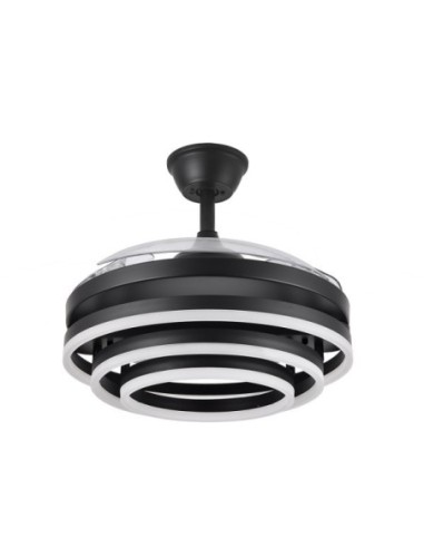 Ventilador 72w Dc Kai Negro 3 Aspas Transp. 6Vel. 3 Colores 43/58x50