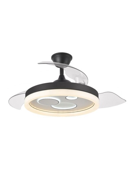 Ventilador Dc Turia 72w 6120lm Negro/blanco 3 Asp.desp. 32/47x50/107