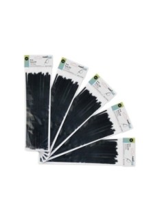 Bolsa 100 Bridas Util Negras 3,6x200mm. 100% Nylon 66 Resistentes Y 