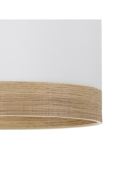 Colgante Olga 1xe27 Blanco/blanco-mad.clara Regx30x30 Cm Fabrilamp |
