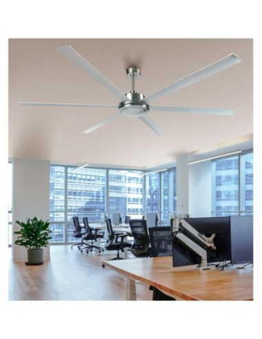 Ventilador Dc Sanson Niquel/plat Sin Luz 6asp 305d C/remoto Y Tempor