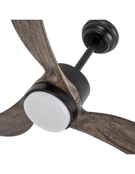 Ventilador Dc Bembezar 24w Negro 3aspas Roble 107d 2424 Lm 3000-4000