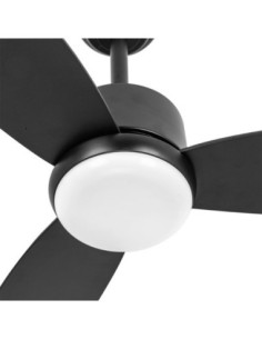 Ventilador Dc Genil 24w Negro 3aspas 6vel 132d 2424lm 3000-4000-6500 2