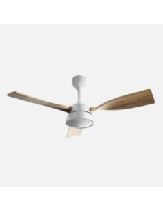 Ventilador Dc Estio 24w Blanco/haya 3aspas132d Regulable Intensidad  2
