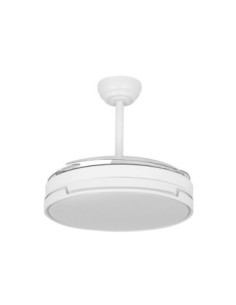 Ventilador Dc Papiro 59w Blanco 4aspas desp.107d 5900lm Reg.intensid 2
