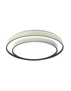 Plafon Fana 60w 3000-4200-6500k Blanco/negro 9x50x50cm 5400lm C/remo