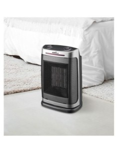Termoventilador Ceramico PTC Fogon 1500w Plata 2potencias 3funciones 2
