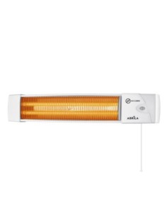 Estufa Cuarzo Africa 1200w Blanco 2 Potencias Control Cadena De Tiro