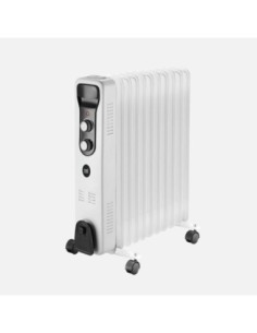 Radiador Aceite Brasilia 2500w 11elem.blanco/negro 3potencias Antivu