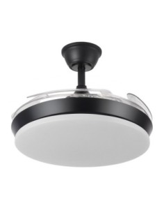 Ventilador Dc Tridente Mini 59w Negro 4aspas Desp.91d 6980lm Reg.int 2