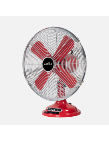 Ventilador Sobremesa Capitolio Rojo/cromo 37w 3velocidades 4asp Fijo