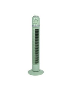 Ventilador Torre Huracan Verde 45w 3velocidades Temporizador  Fijo Y