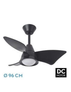 Ventilador Dc Jaguar 30w 3000lm Negro 96d 3aspas 6vel 3000-4500-6500