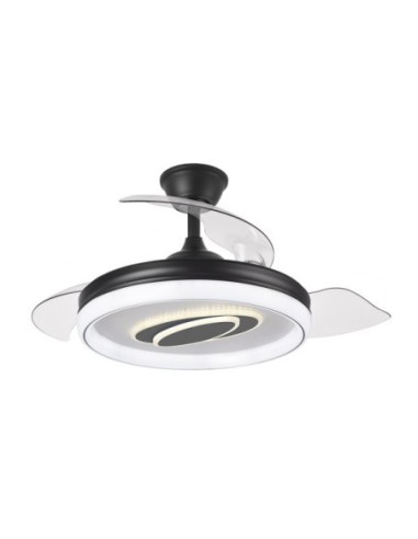 Ventilador Dc Maracana 57w Negro 3asp.107d 5980lm 3000-4500-6500k Re
