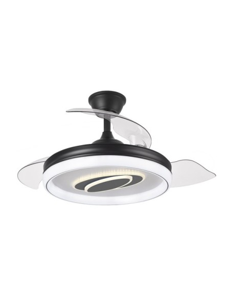 Ventilador Dc Maracana 57w Negro 3asp.107d 5980lm 3000-4500-6500k Re