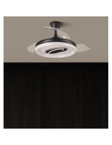Ventilador Dc Maracana 57w Negro 3asp.107d 5980lm 3000-4500-6500k Re