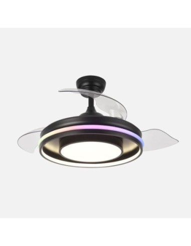 Ventilador Dc Pitufo 57w Nergro 3asp107d 3990lm Rgb +3000-4500-6500k