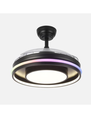 Ventilador Dc Pitufo 57w Nergro 3asp107d 3990lm Rgb +3000-4500-6500k