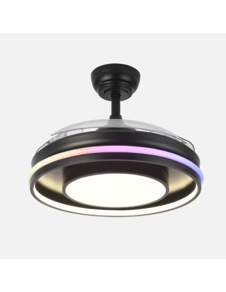 Ventilador Dc Pitufo 57w Nergro 3asp107d 3990lm Rgb +3000-4500-6500k