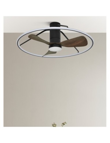 Ventilador Dc Oporto 56w Neg/marr 3asp.84d 5600lm 3000-4000-6000k 6v
