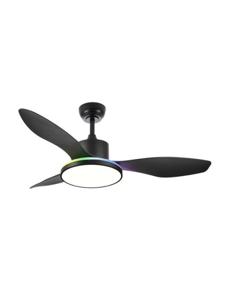 Ventilador Dc 48+7w Mandala Negro 3asp 120d 4080l 3000-4500-6500k+rg