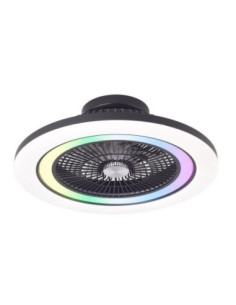 Ventilador Dc 50+7w Antartida Negro 5asp 58d 5400lm 3000-4500-6500k+