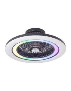 Ventilador Dc 50+7w Antartida Negro 5asp 58d 5400lm 3000-4500-6500k+ 2