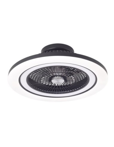 Ventilador Dc 50+7w Antartida Negro 5asp 58d 5400lm 3000-4500-6500k+