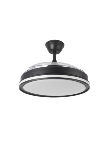 Ventilador Dc 59+7w Cacique Negro 3asp 107d 6980lm 3000-4500-6500k+r