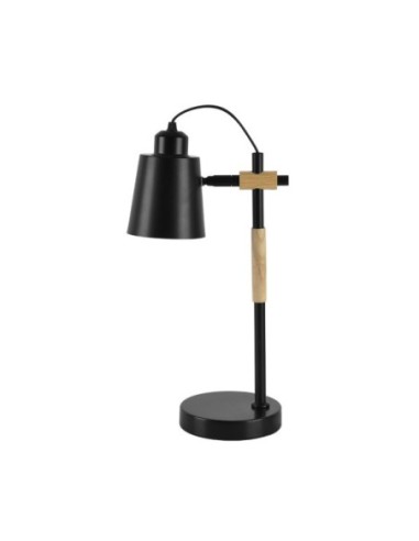 Flexo Articulado Liena 1xe27 Negro/haya Orientable 40x14x20cm Fabril