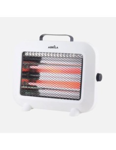 Estufa Elect.cuarzo Zorita 800w Blanco 2pot.tacto  Frio, Antivuelco,